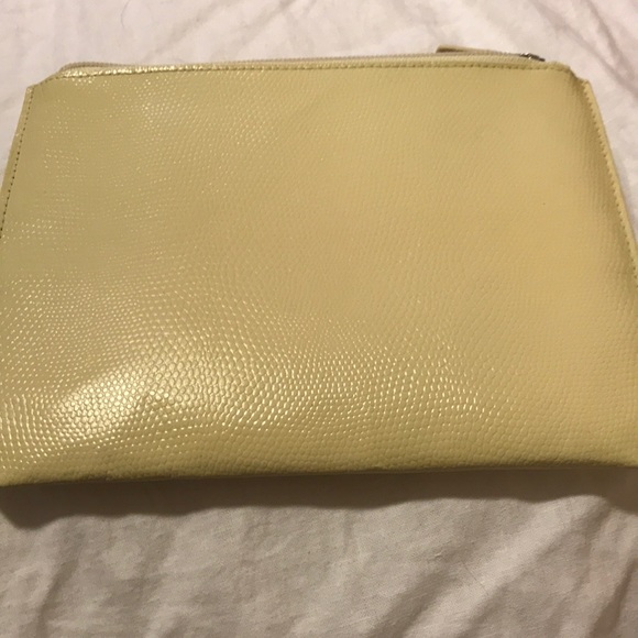 Cream-colored Pottery Barn clutch - Picture 5 of 8
